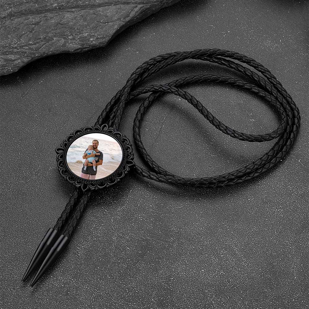 Customized Memorial Wedding Photo Bolo Ties for