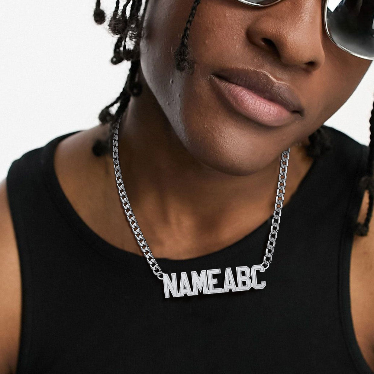 Customized Nameplate Cuban Chain Necklace for