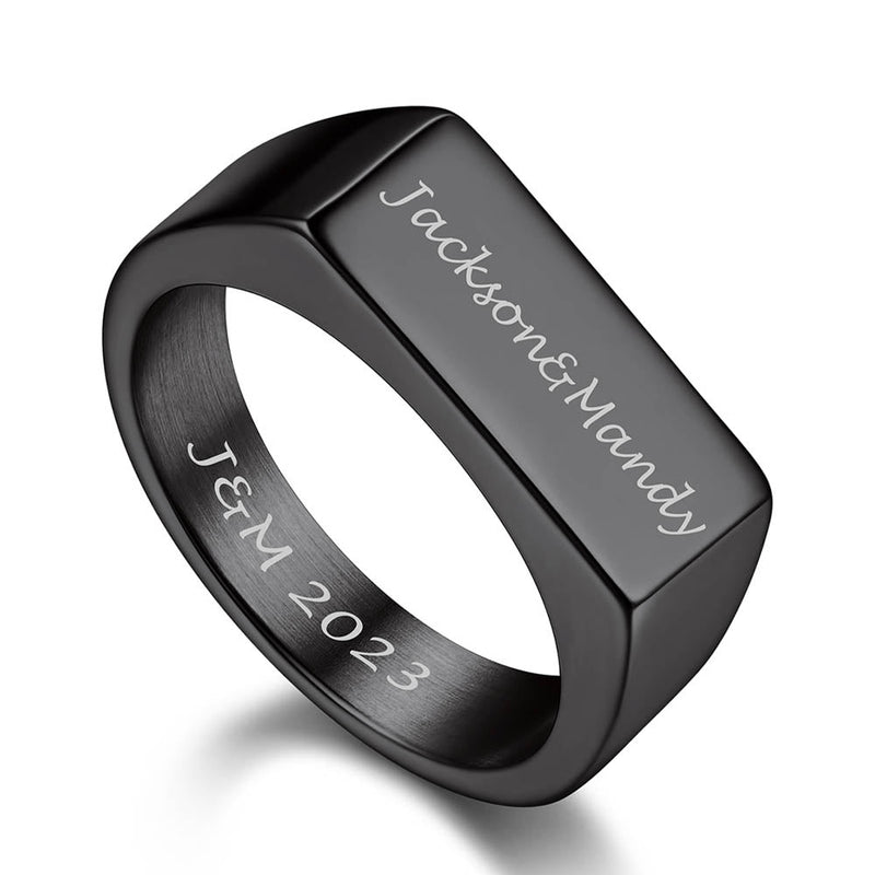 Customized Minimalist Band Ring for
