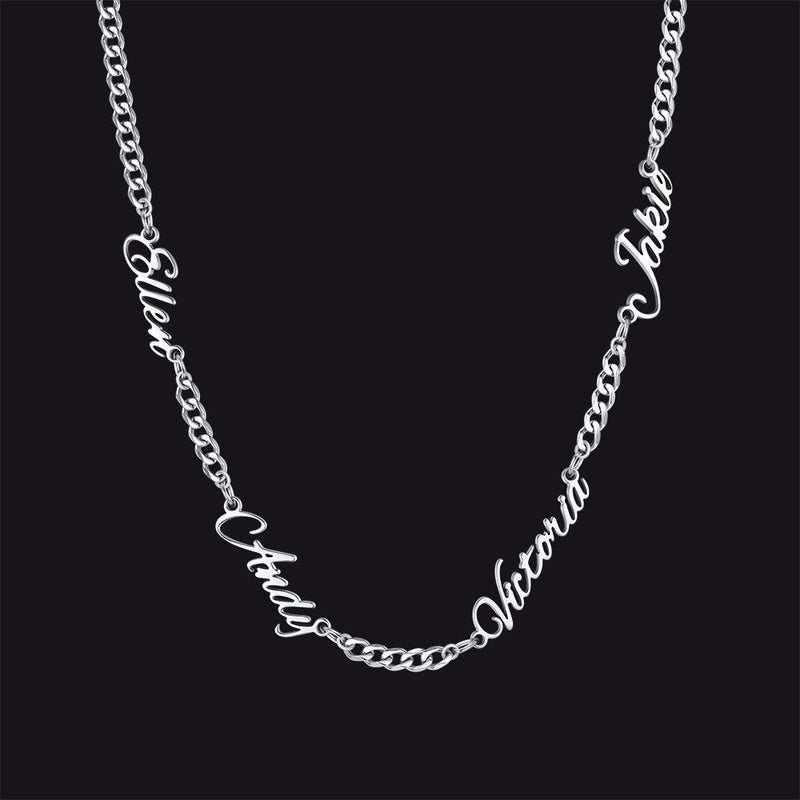 Customized Name Necklace With Cuban Link Chain for
