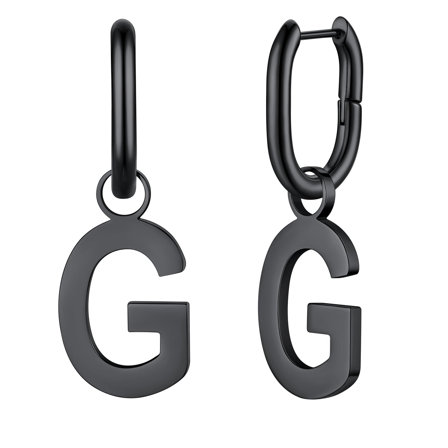 Hypoallergenic Initial Letter Dangle Earrings for