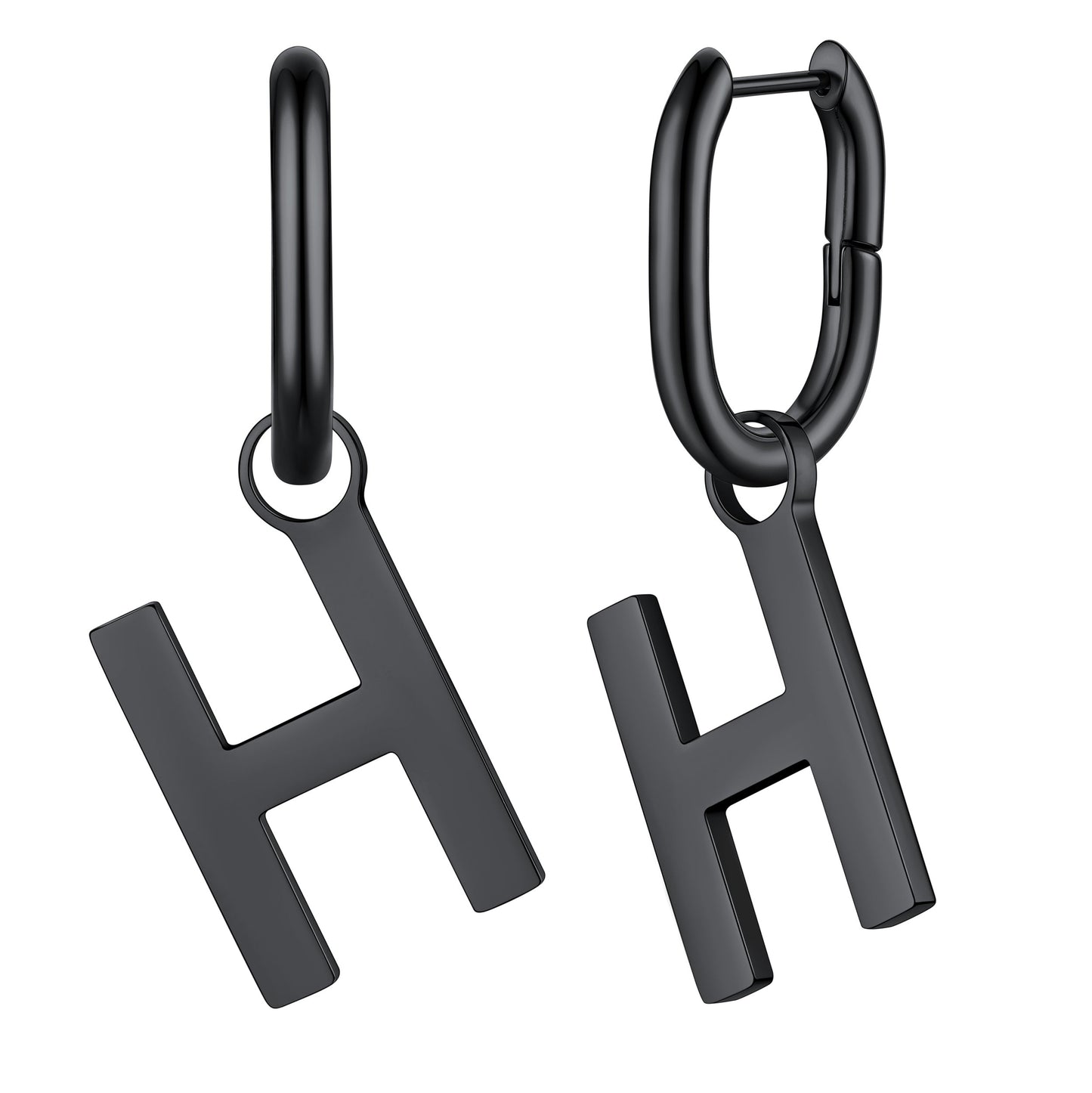 Hypoallergenic Initial Letter Dangle Earrings for