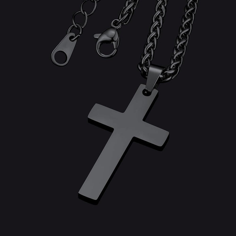 Stainless Steel Cross Pendant Necklace for