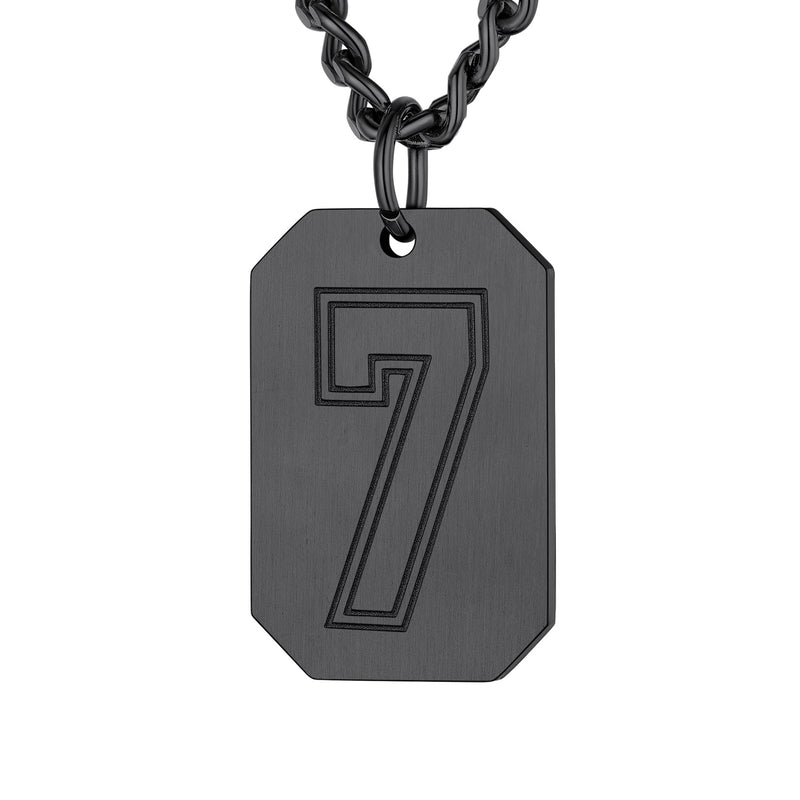 Custom Baseball Jersey Number Dog Tag Necklace for Sport