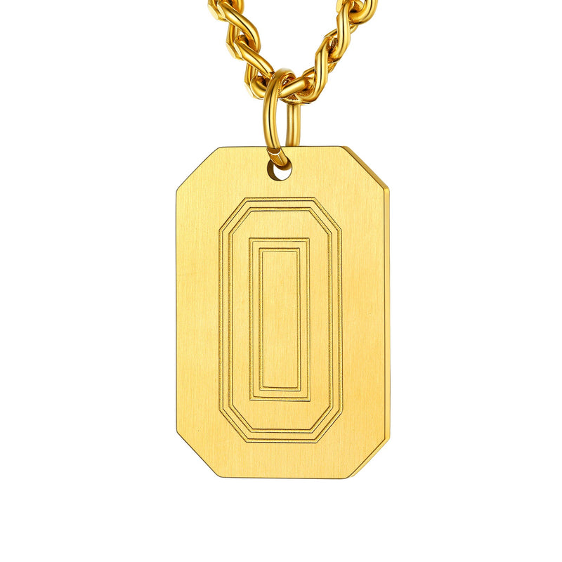 Custom Baseball Jersey Number Dog Tag Necklace for Sport