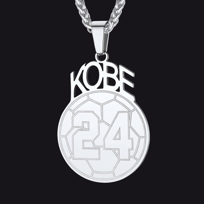 Custom Sports Necklace Name Tag With Jersey Number for Fans Athlete