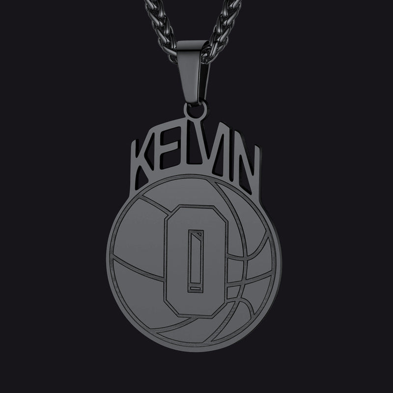 Custom Sports Necklace Name Tag With Jersey Number for Fans Athlete