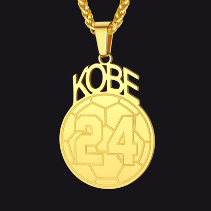 Custom Sports Necklace Name Tag With Jersey Number for Fans Athlete