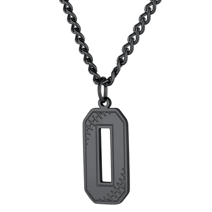 Custom Baseball Jersey Number Pendant Necklace for