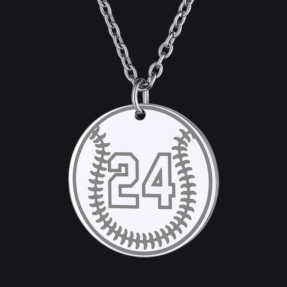 Custom Sports Necklace Jersey Number for & Sport Fans