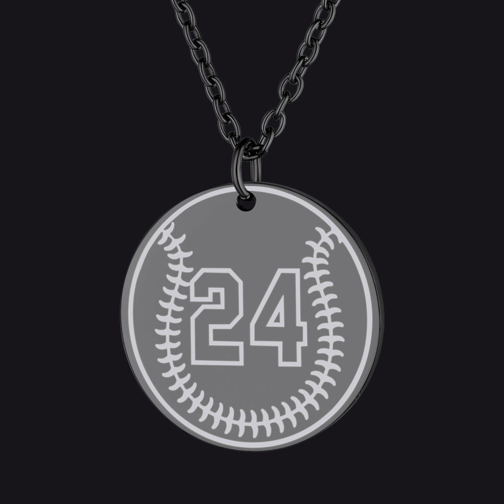 Custom Sports Necklace Jersey Number for & Sport Fans