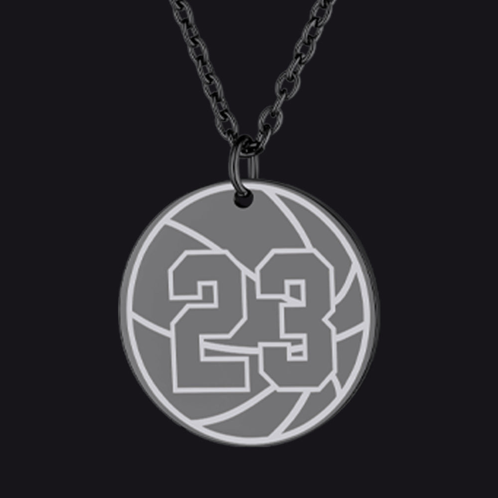 Custom Sports Necklace Jersey Number for & Sport Fans