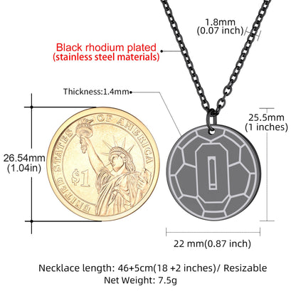 Custom Sports Necklace Jersey Number for & Sport Fans