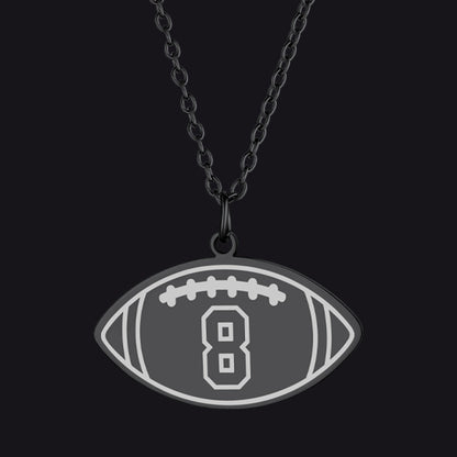 Custom Sports Necklace Jersey Number for & Sport Fans