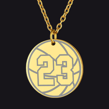 Custom Sports Necklace Jersey Number for & Sport Fans