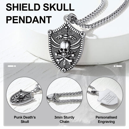 Flash Viking Norse Runes Skull Necklaces for Man
