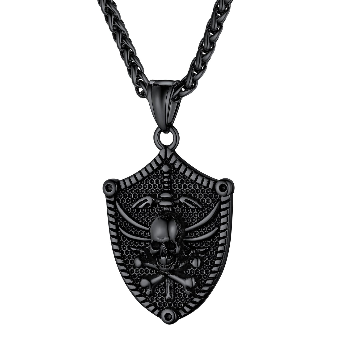 Flash Viking Norse Runes Skull Necklaces for Man