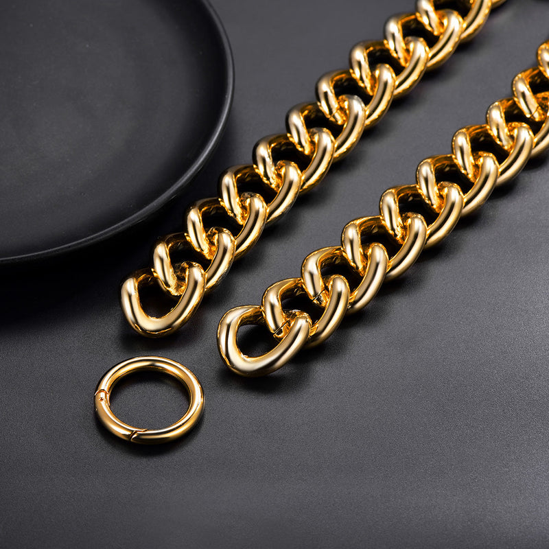 23mm Wide Chain Choker Necklace for