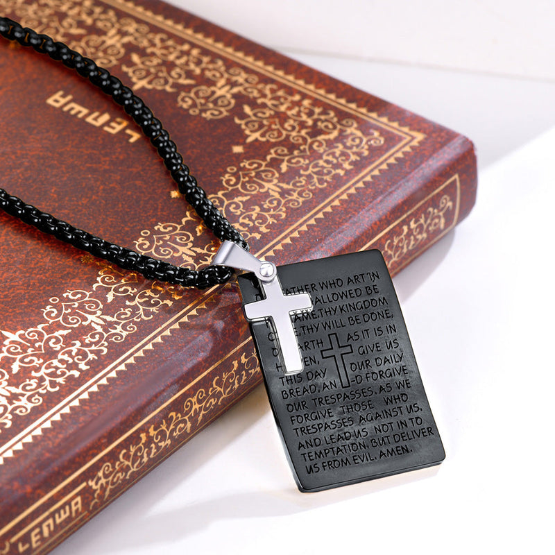 Crucifix Cross Pendant Necklace Religious Amulet Jewelry