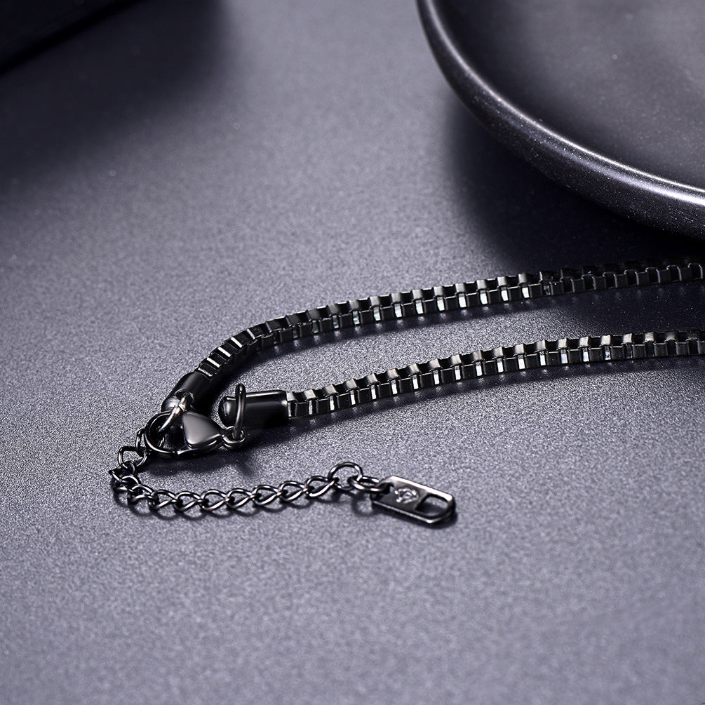 2.5mm Width Box Link Chain Necklace for
