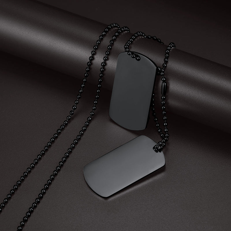 Custom Military Double Dog Tag Necklace Gift for