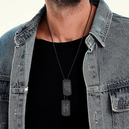 Custom Military Double Dog Tag Necklace Gift for