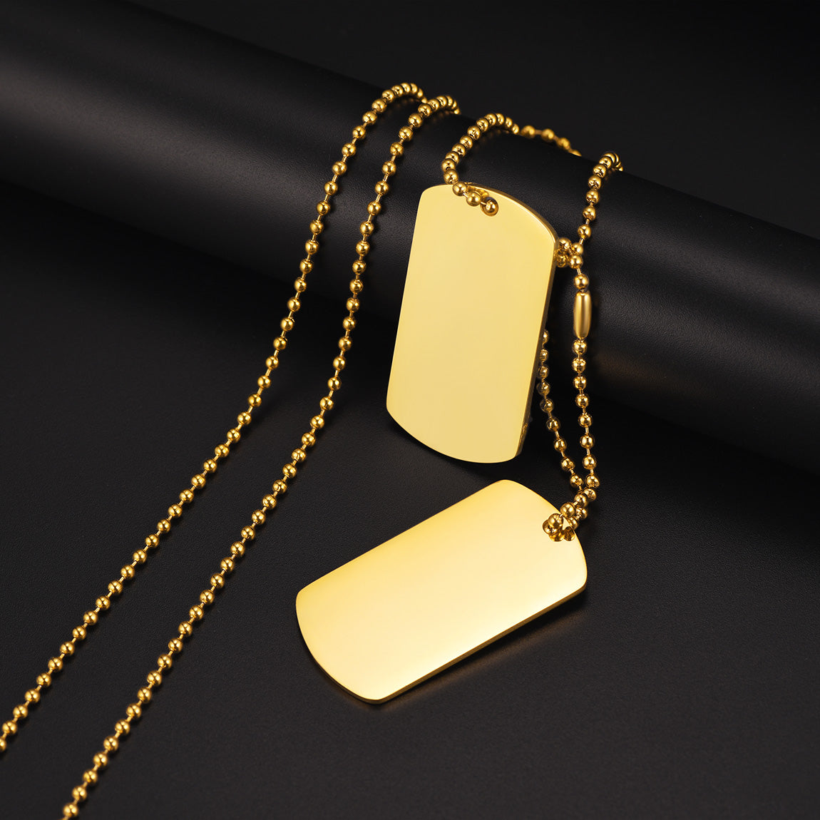Custom Military Double Dog Tag Necklace Gift for