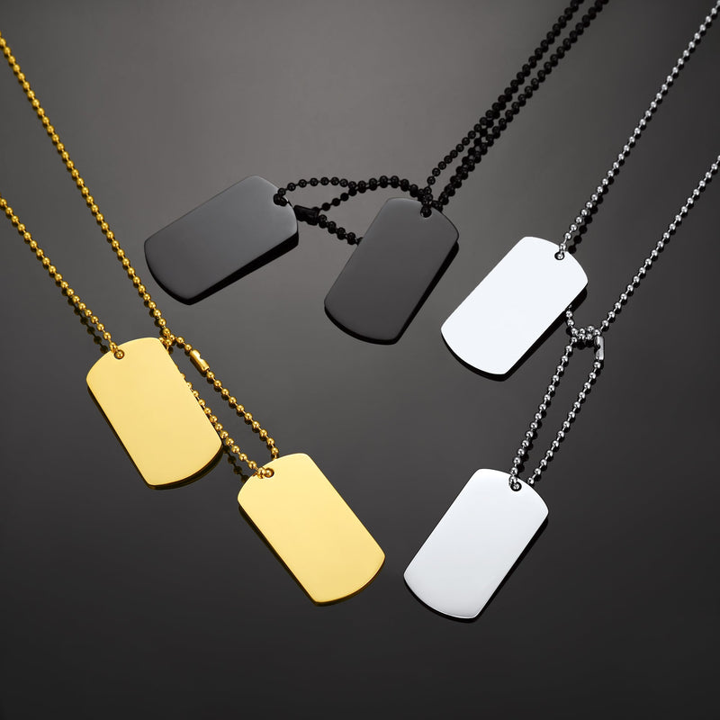 Custom Military Double Dog Tag Necklace Gift for