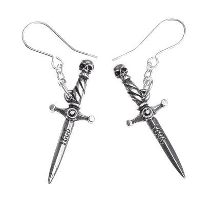 Hand of Macbeth Dagger Earrings by Alchemy Gothic