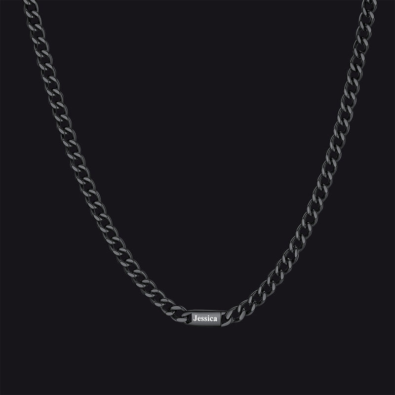 To My Engraved Name Chain Necklace, Birthday or Anniversary Gift for Him