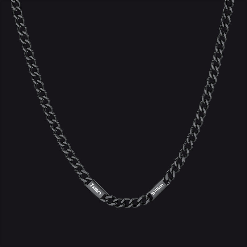 To My Engraved Name Chain Necklace, Birthday or Anniversary Gift for Him