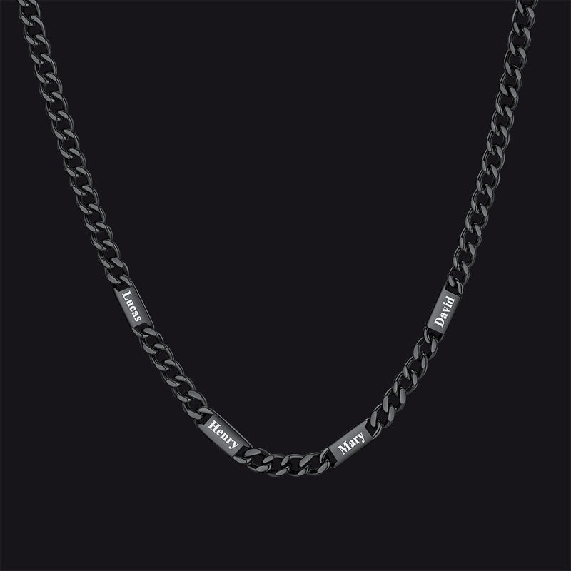 To My Engraved Name Chain Necklace, Birthday or Anniversary Gift for Him