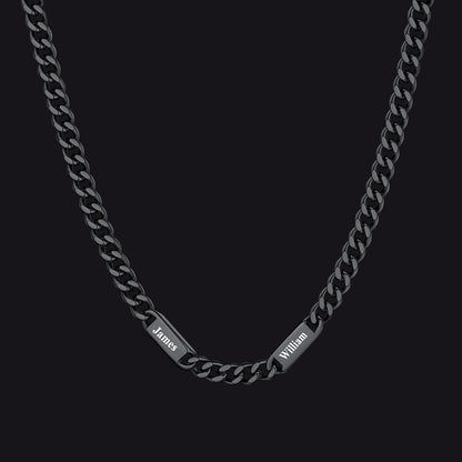 To My Engraved Name Chain Necklace, Birthday or Anniversary Gift for Him