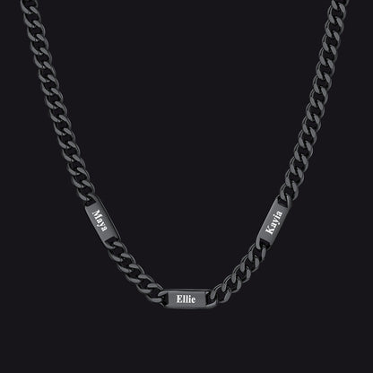 To My Engraved Name Chain Necklace, Birthday or Anniversary Gift for Him