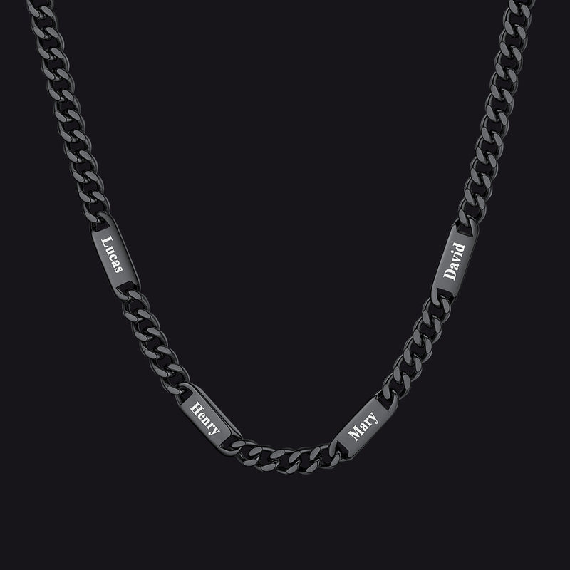 To My Engraved Name Chain Necklace, Birthday or Anniversary Gift for Him