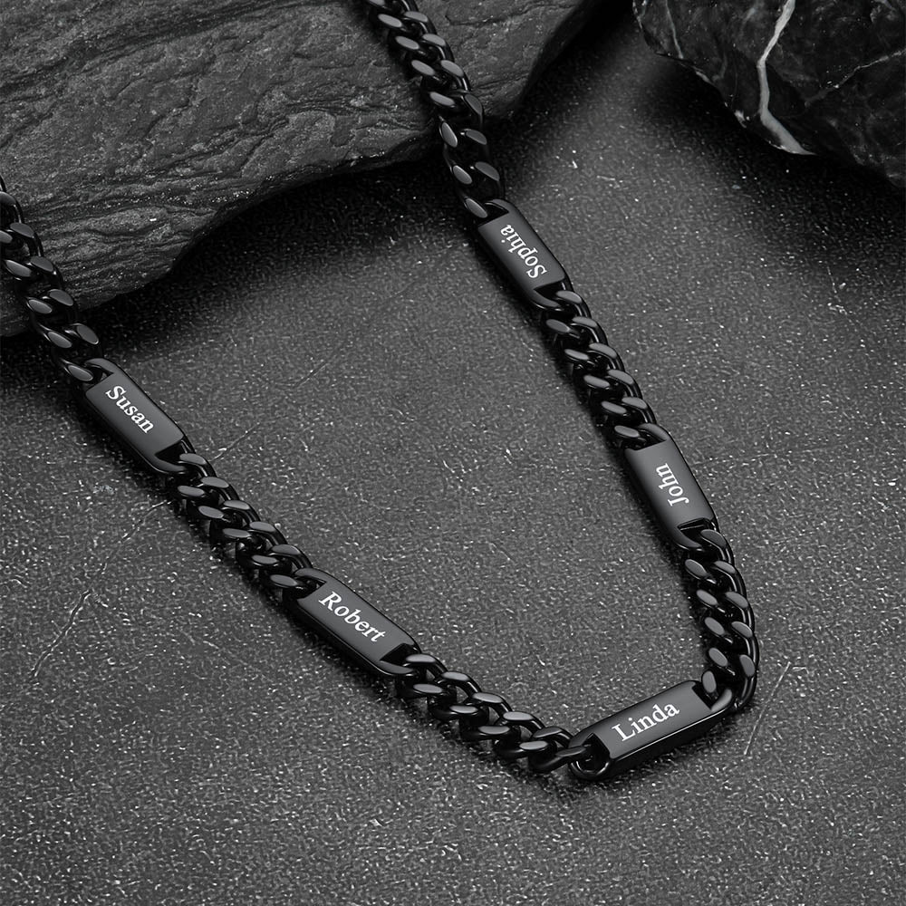 To My Engraved Name Chain Necklace, Birthday or Anniversary Gift for Him
