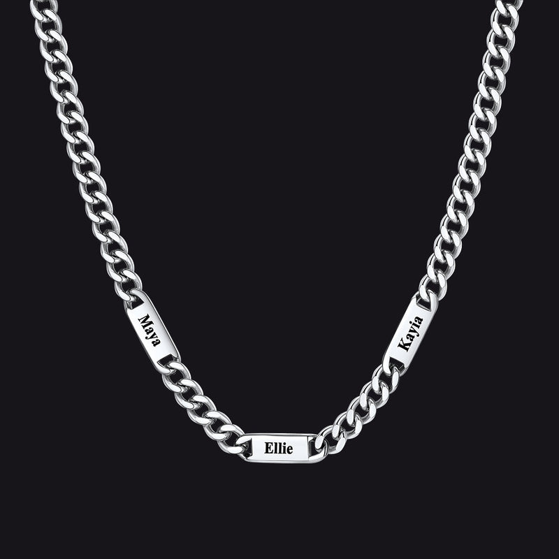 To My Engraved Name Chain Necklace, Birthday or Anniversary Gift for Him