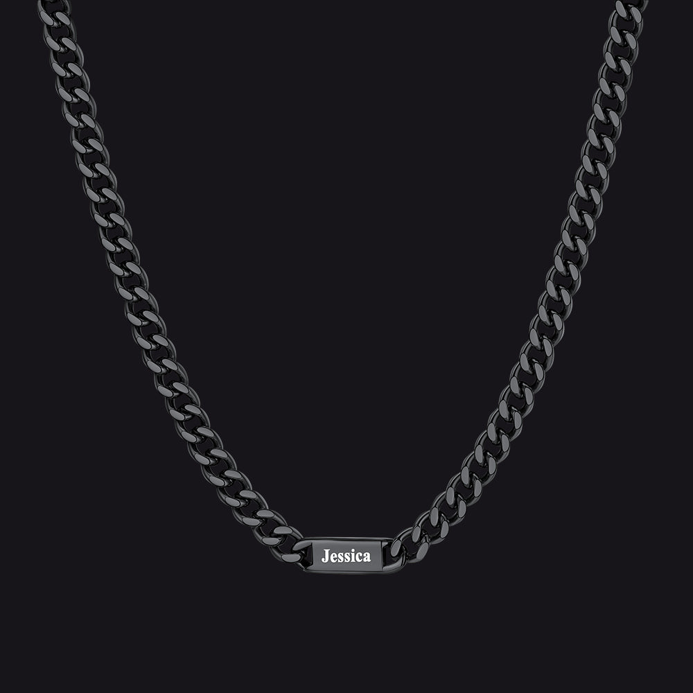 To My Engraved Name Chain Necklace, Birthday or Anniversary Gift for Him
