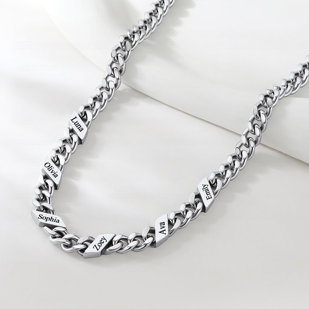 Custom Cuban Link Chains With Names Necklace for , 5/7/9mm Width