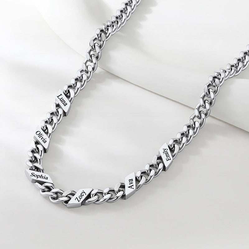 Custom Cuban Link Chains With Names Necklace for , 5/7/9mm Width