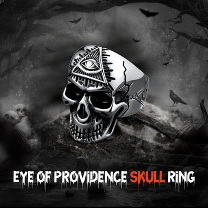 Eye of Providence Skull Ring for