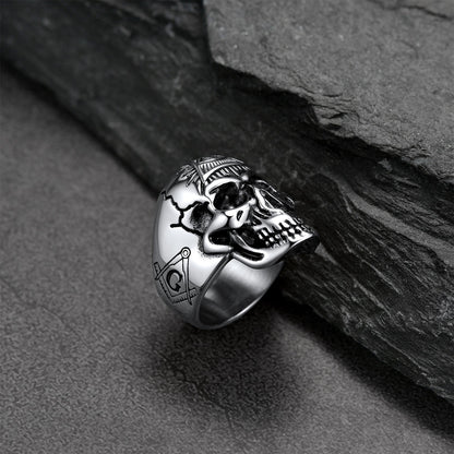 Eye of Providence Skull Ring for