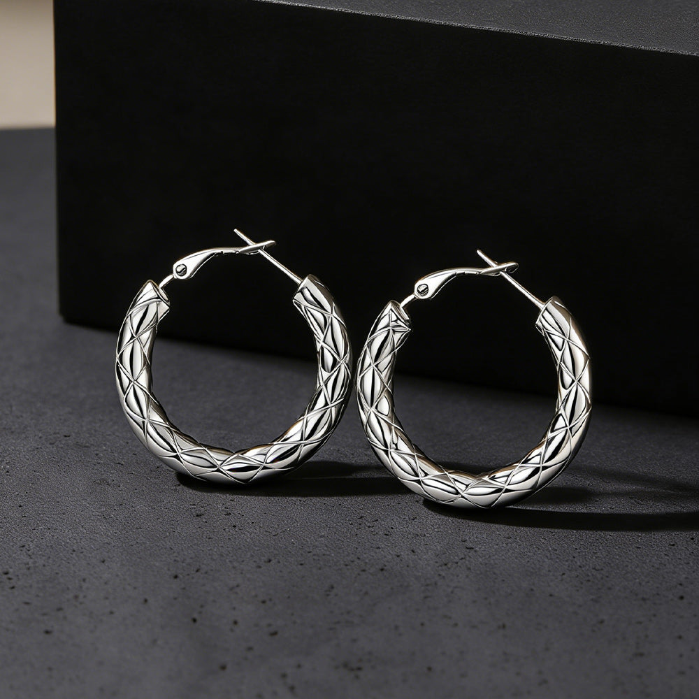 30/40/60/80mm Simple Oversized Hoops Earrings for