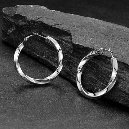 Thick Hoops Loop Earrings for 30/40/60/80mm