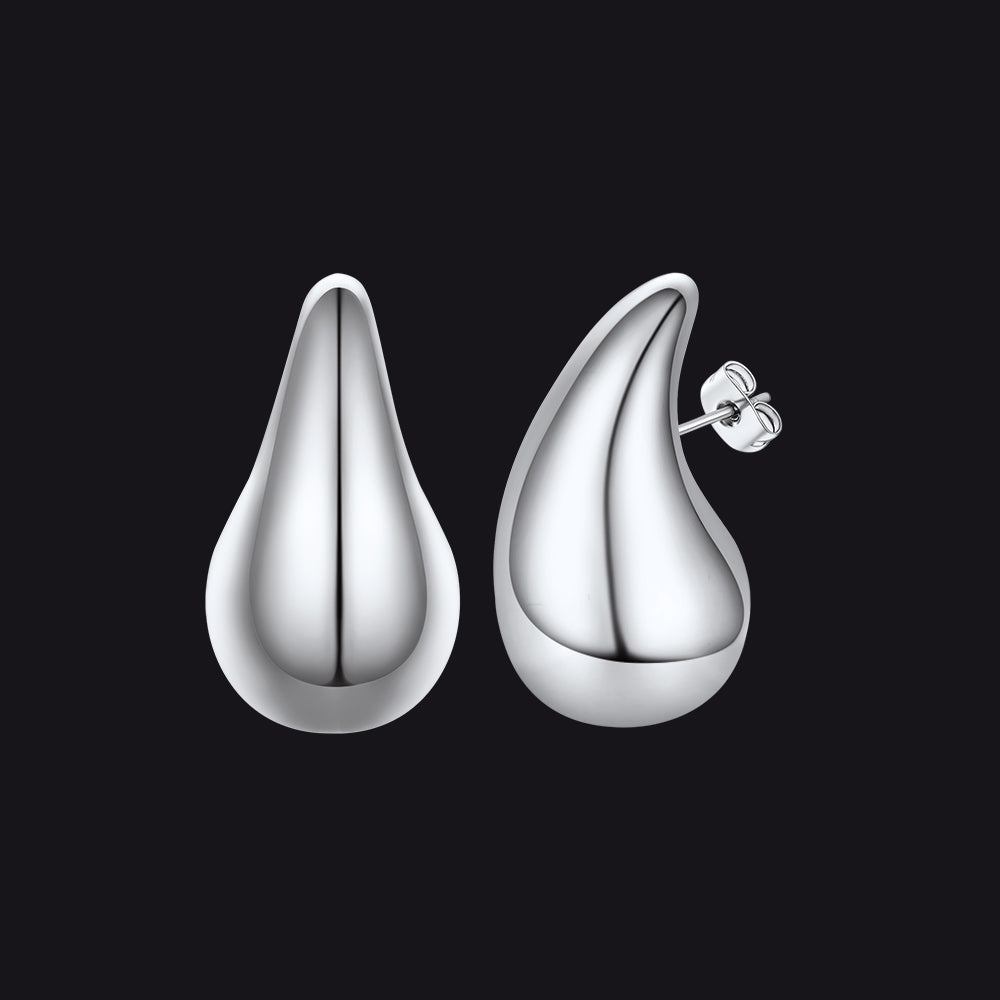 Water Droplets Stud Earrings for 10/20/30mm
