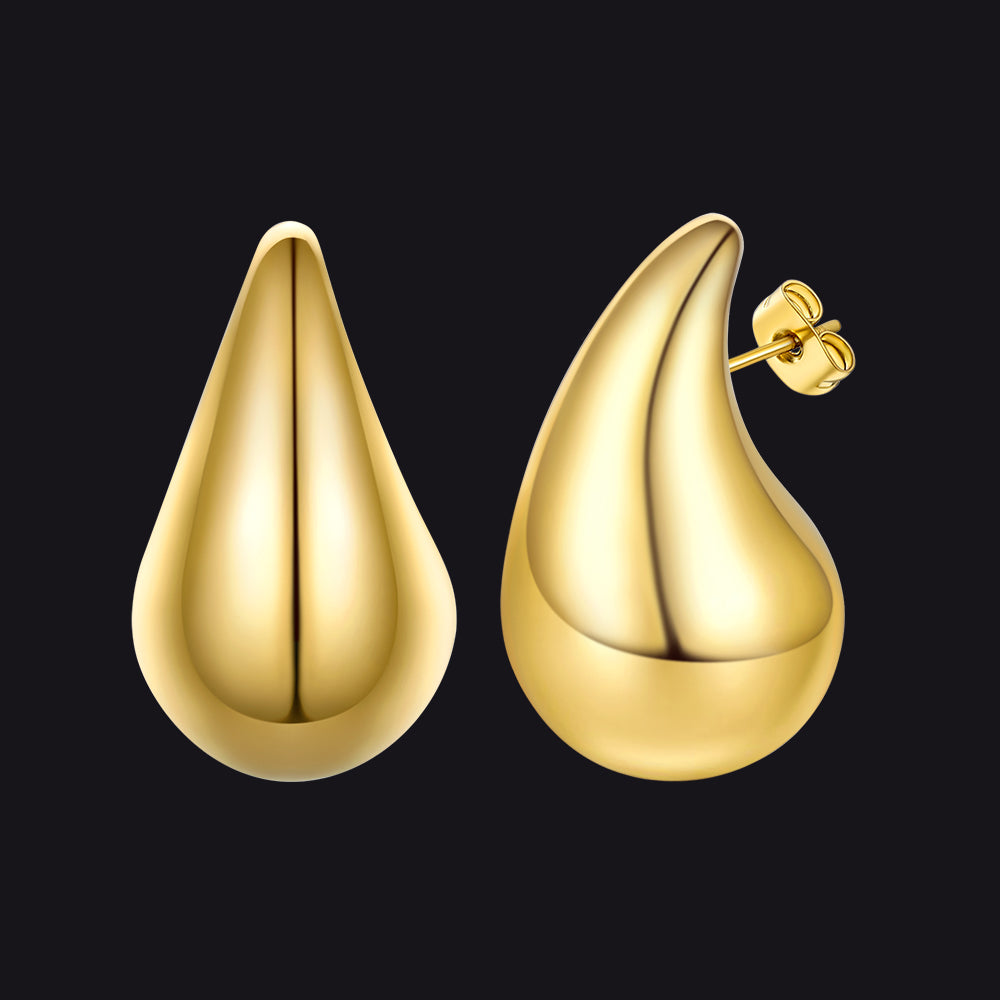 Water Droplets Stud Earrings for 10/20/30mm