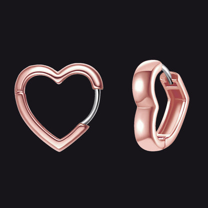 Dainty Heart-shaped Earrings for