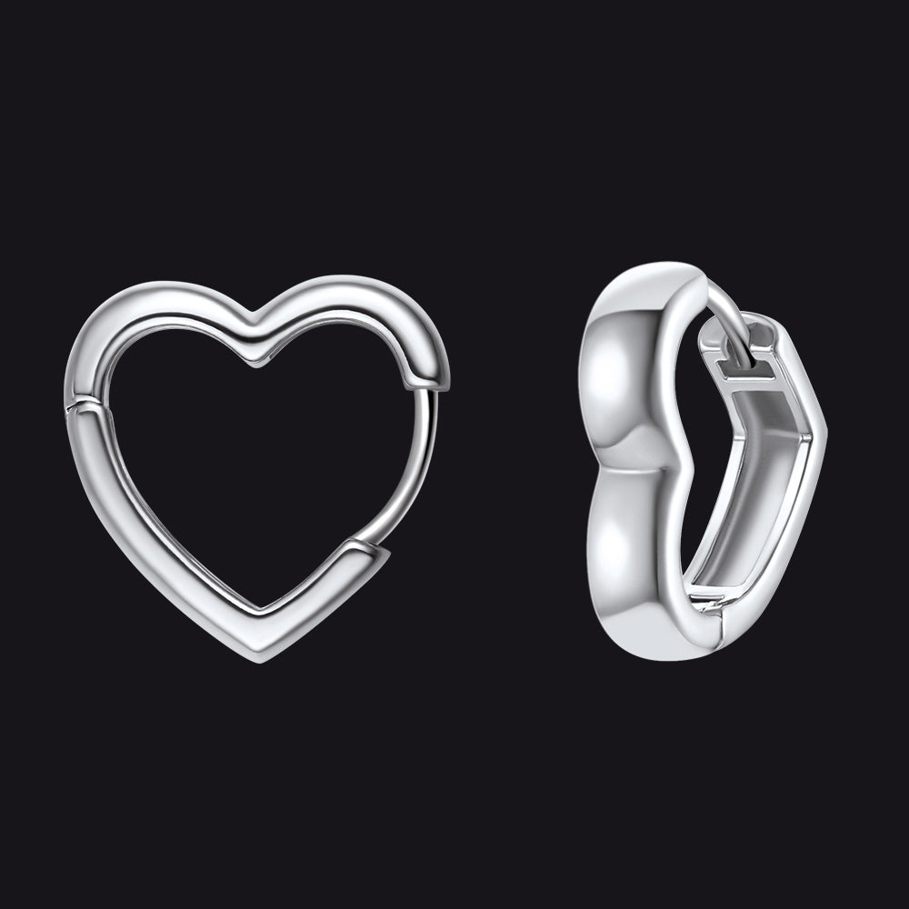 Dainty Heart-shaped Earrings for