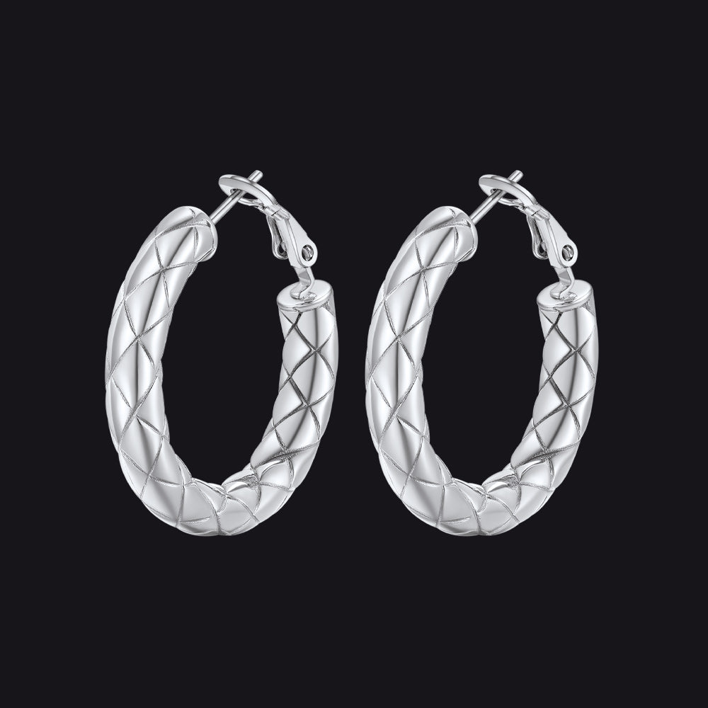 30/40/60/80mm Simple Oversized Hoops Earrings for
