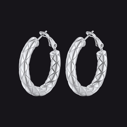 30/40/60/80mm Simple Oversized Hoops Earrings for